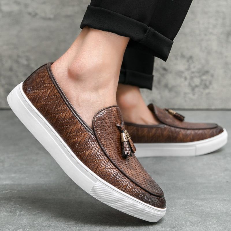 Marevo Leather Loafers - Redwood Main