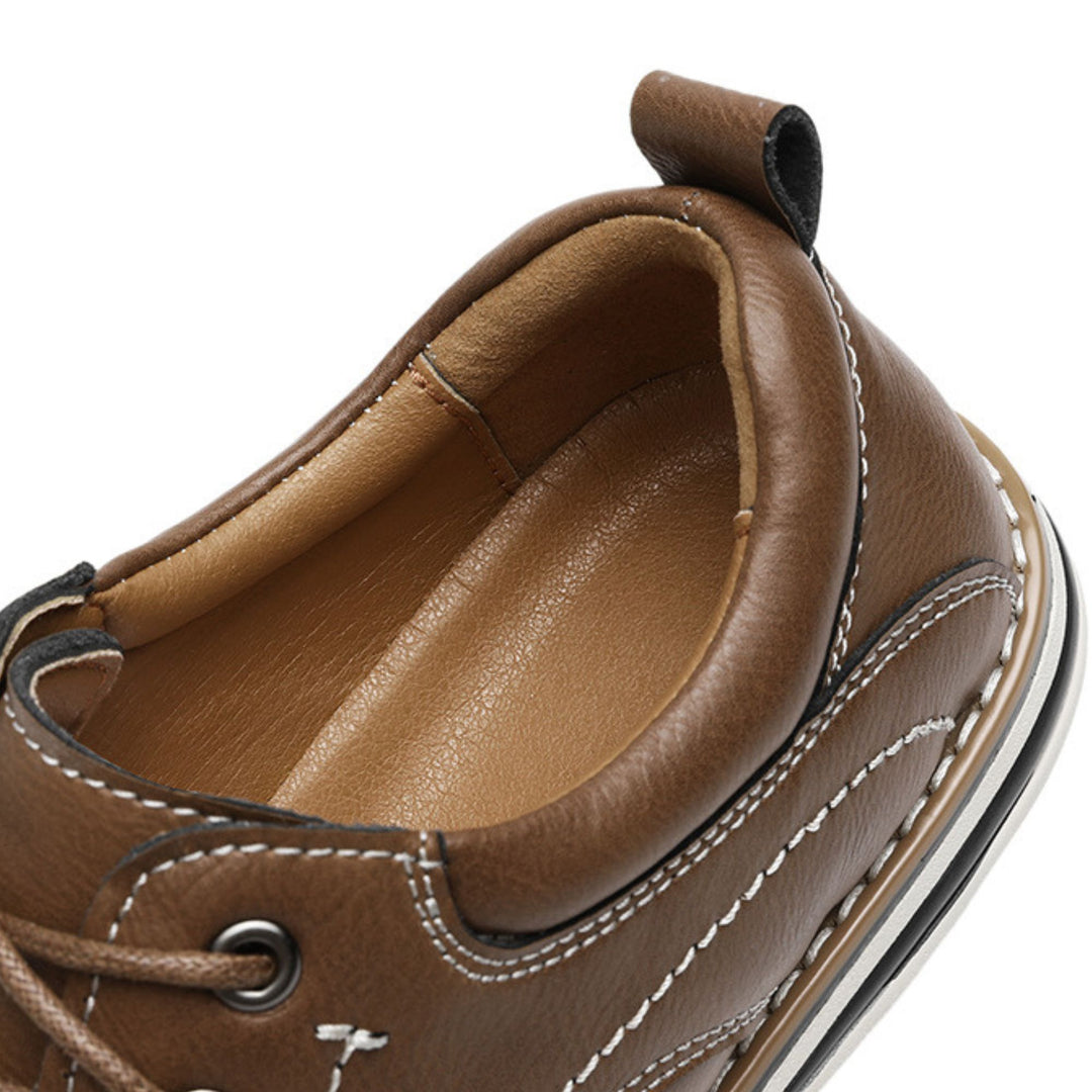 Halston Leather Shoes - Redwood Main