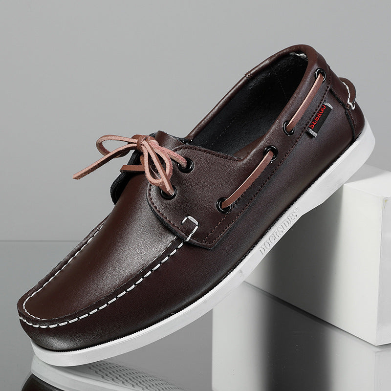 Rothwell Leather Loafers - Redwood Main