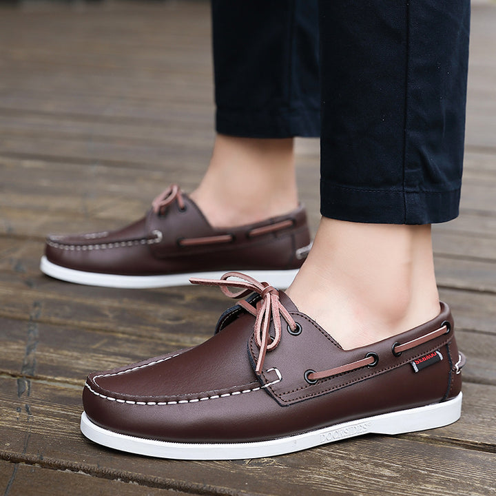Rothwell Leather Loafers - Redwood Main