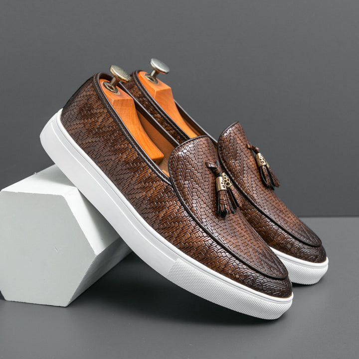 Marevo Leather Loafers - Redwood Main