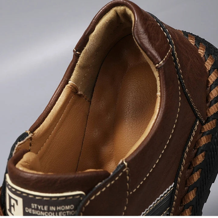 Verano Leather Shoes - Redwood Main