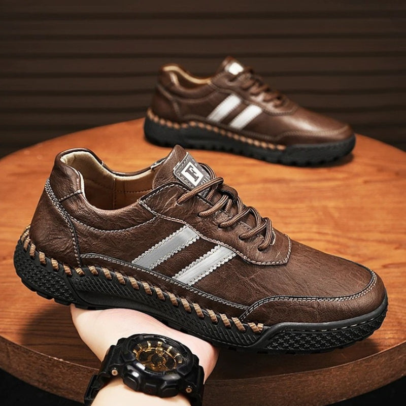 Verano Leather Shoes - Redwood Main