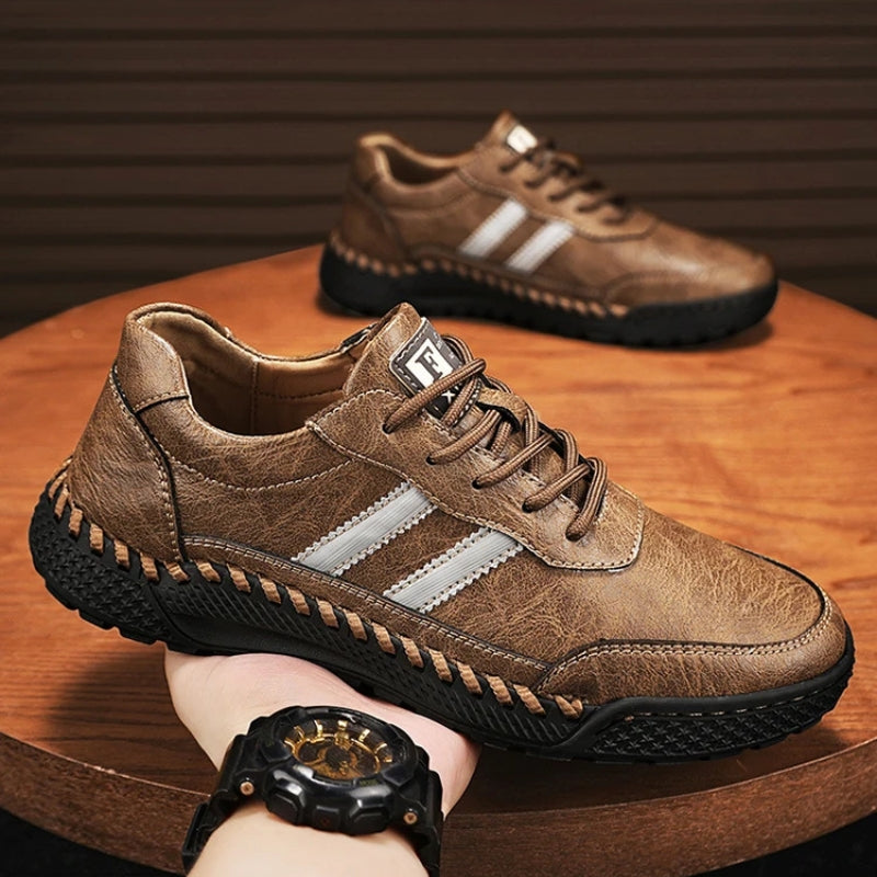 Verano Leather Shoes - Redwood Main