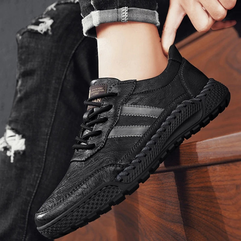 Verano Leather Shoes - Redwood Main