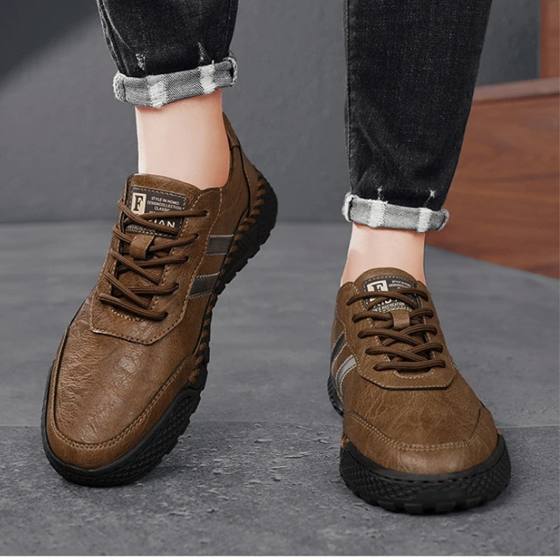 Verano Leather Shoes - Redwood Main