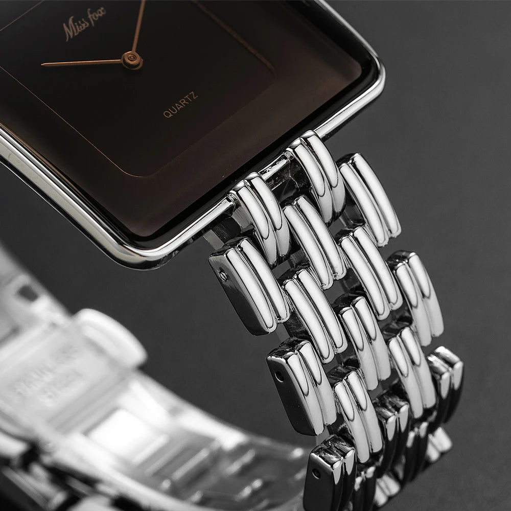 Alvero Square Watch - Redwood Main