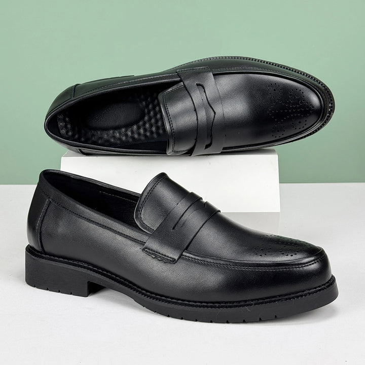 Velluto Leather Loafers - Redwood Main