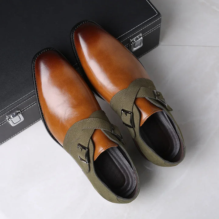 Saville Leather Shoes - Redwood Main