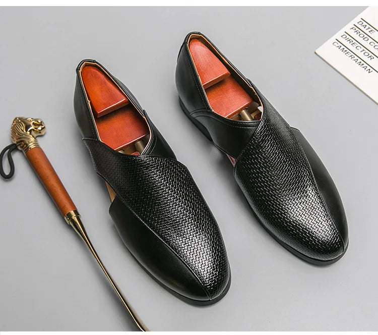 Silvano Genuine Leather Loafers - Redwood Main