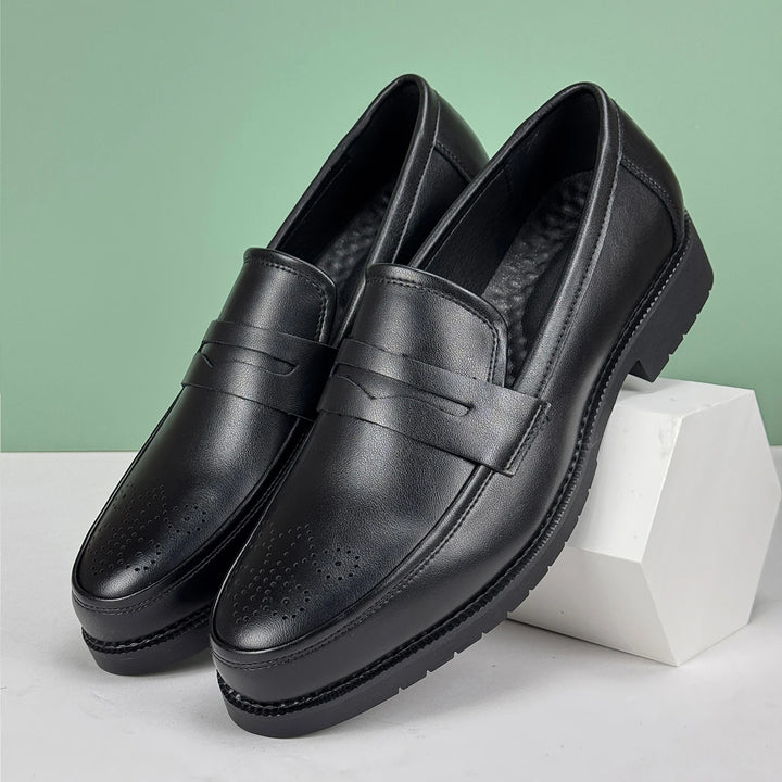 Velluto Leather Loafers - Redwood Main