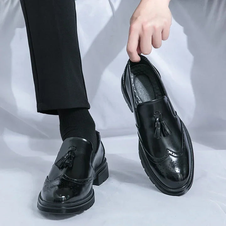 Firenze Leather Loafers - Redwood Main