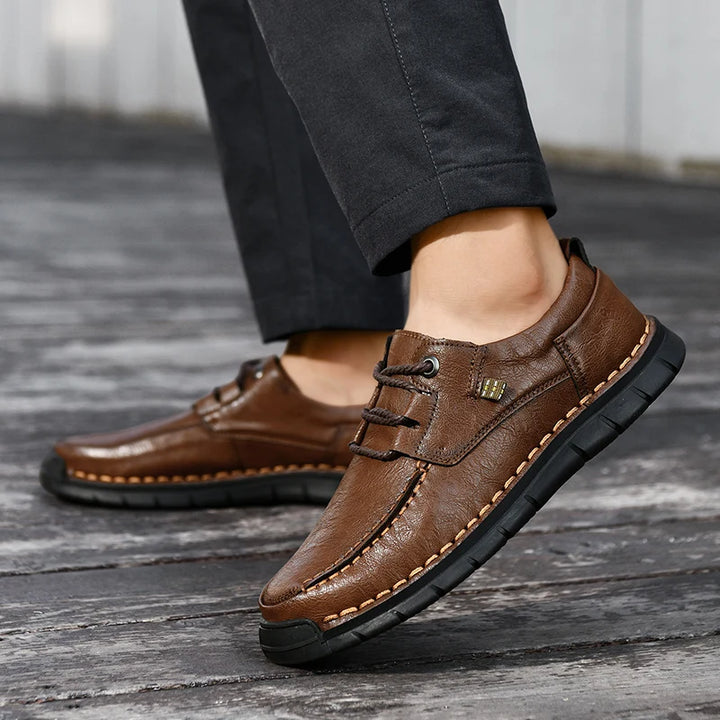 Regent Leather Shoes - Redwood Main