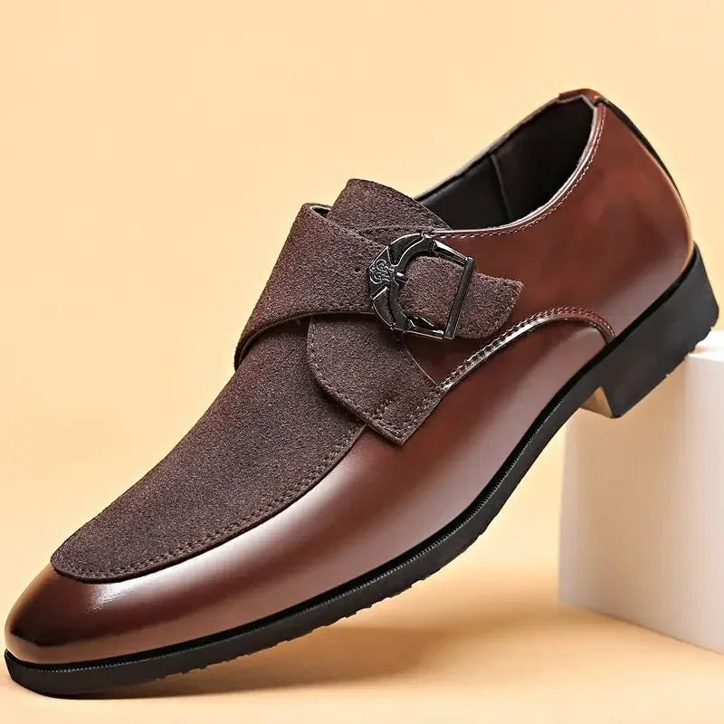 Edward Classic Monk Shoes - Redwood Main
