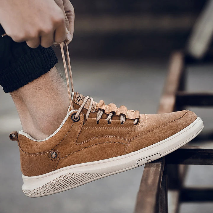 Allure Suede Sneakers - Redwood Main