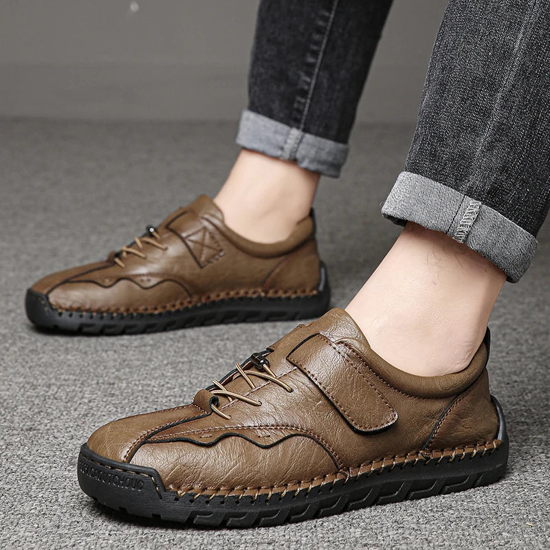 Surestep Leather Shoes - Redwood Main