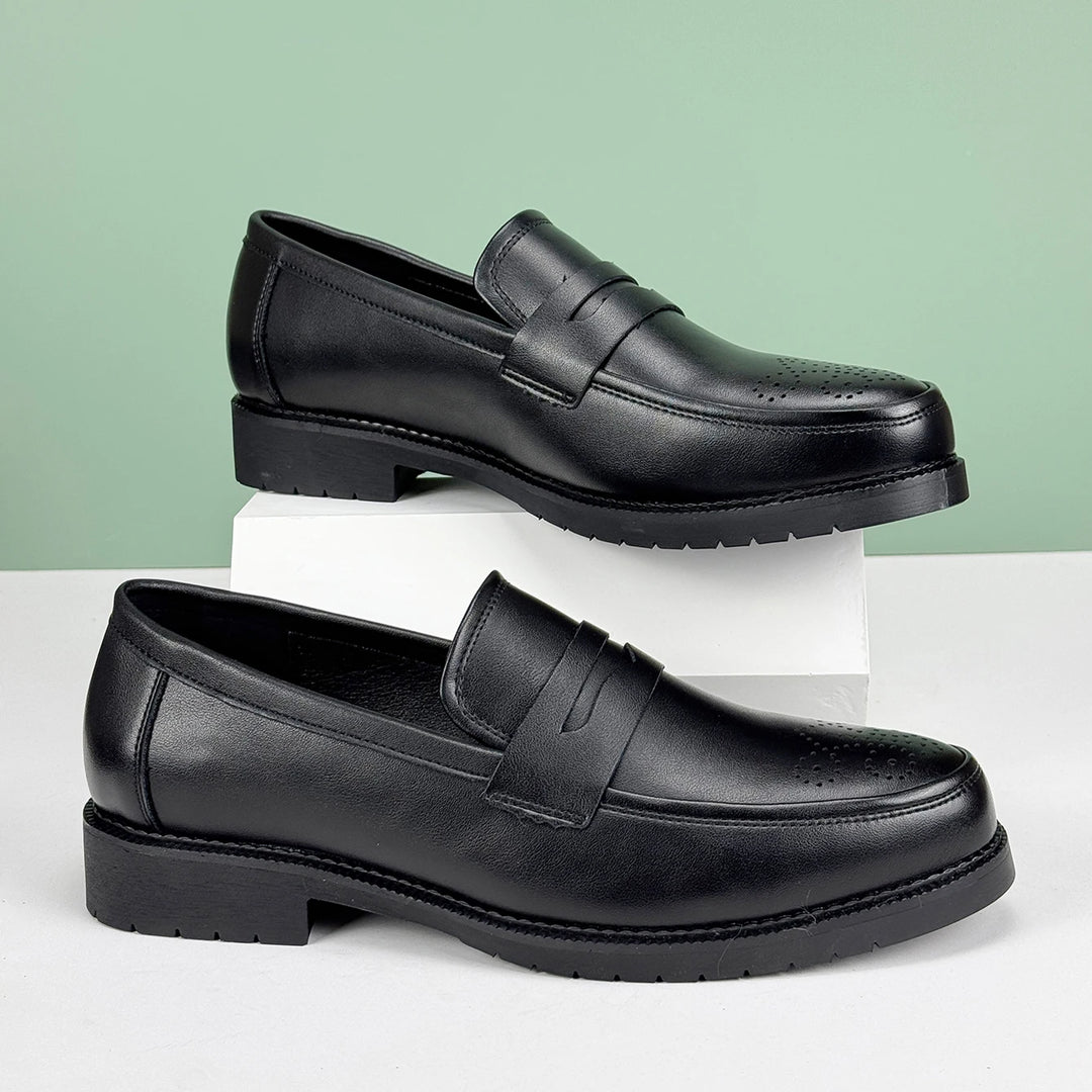 Velluto Leather Loafers - Redwood Main