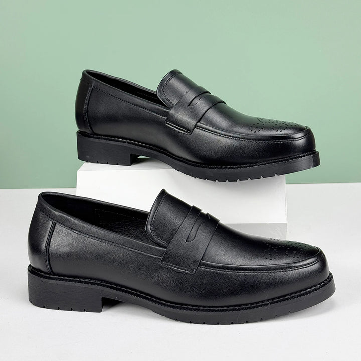 Velluto Leather Loafers - Redwood Main