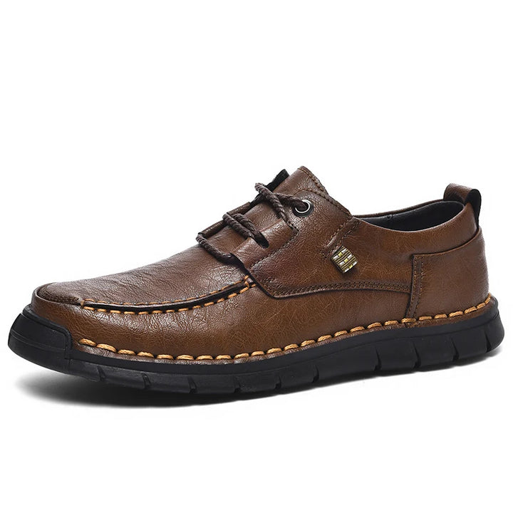 Regent Leather Shoes - Redwood Main