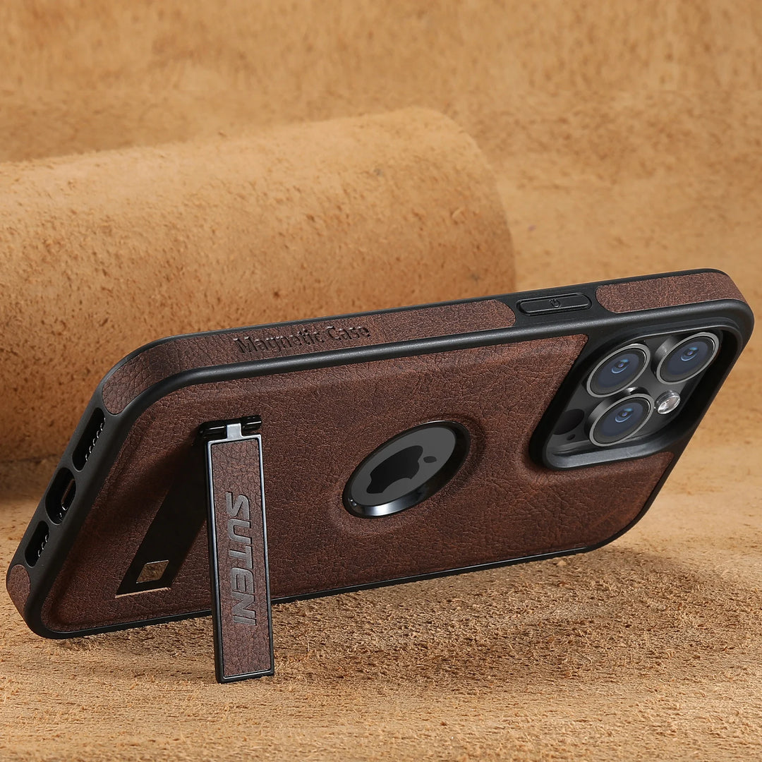 Magpro Leather iPhone Case - Redwood Main