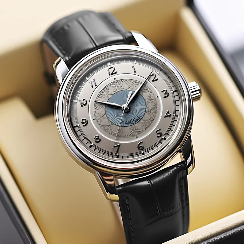 Lancaster Leather Watch - Redwood Main