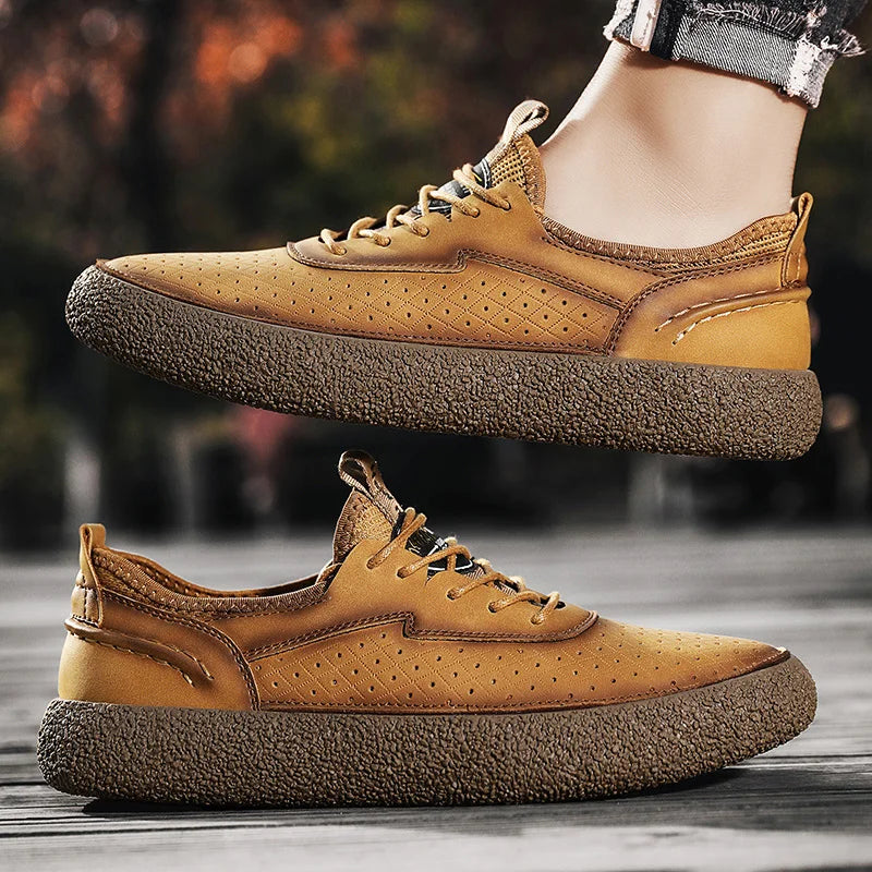 Carrington Genuine Leather Shoes - Redwood Main