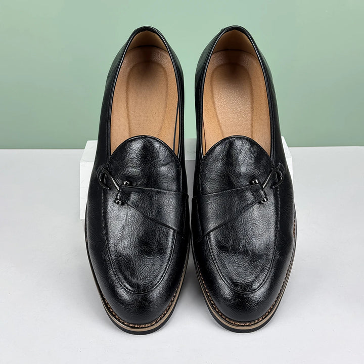 Pelle D'Oro Leather Loafers - Redwood Main