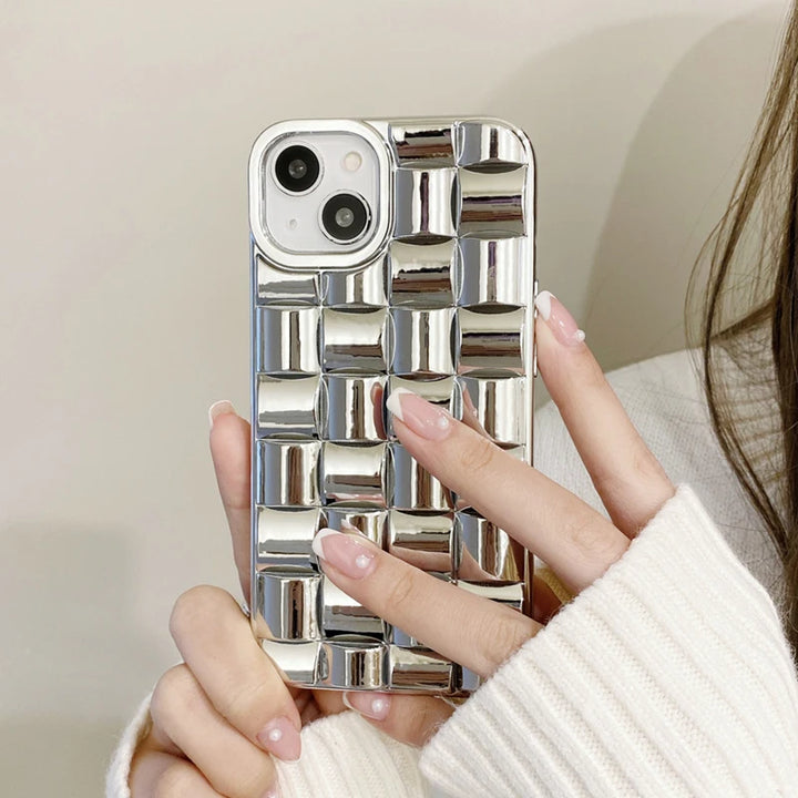3D Cube Shield Phone Case - Redwood Main