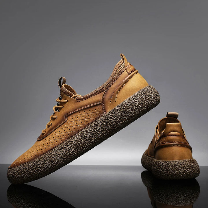 Carrington Genuine Leather Shoes - Redwood Main