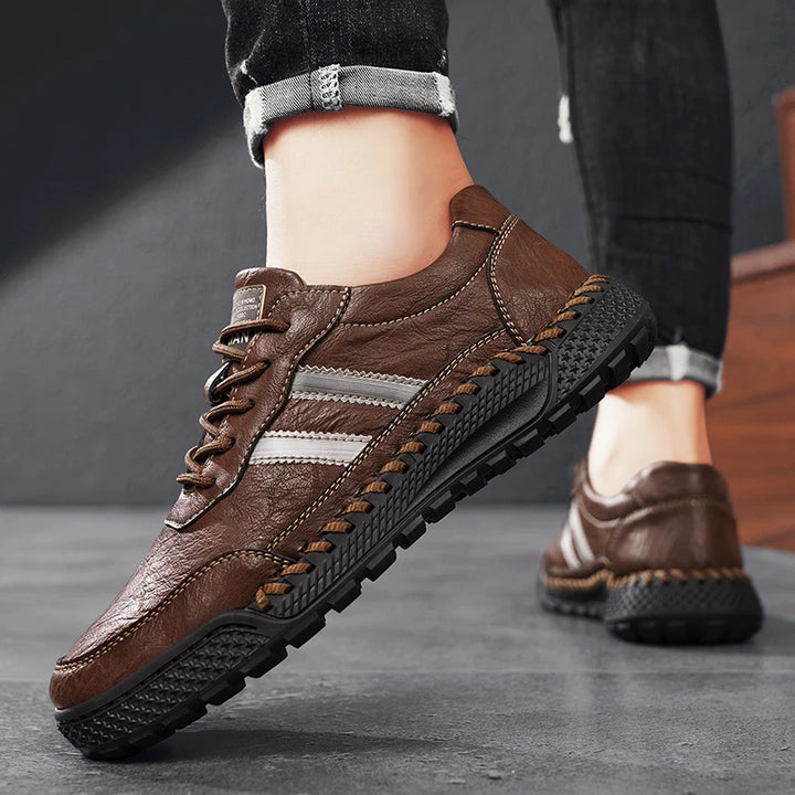 Verano Leather Shoes - Redwood Main