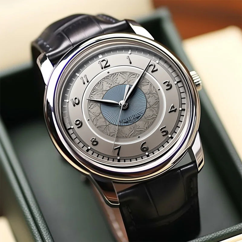 Lancaster Leather Watch - Redwood Main