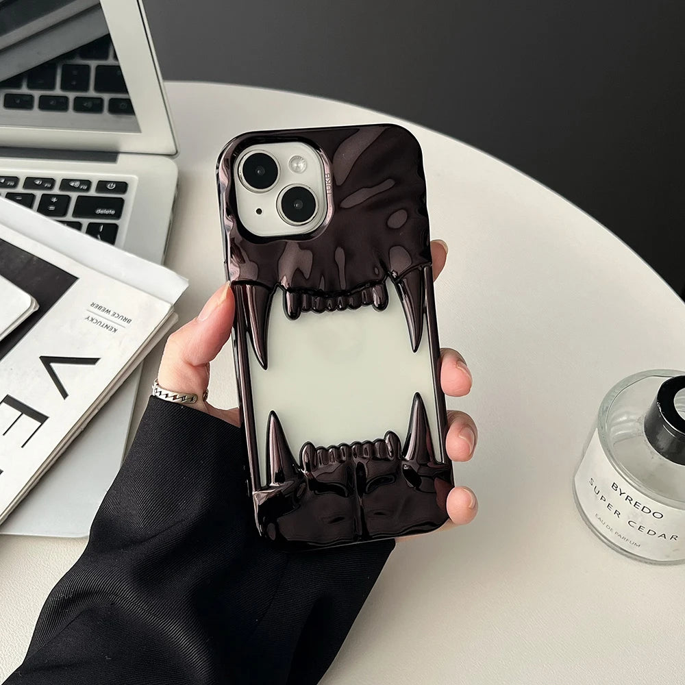Cyber Fangs Phone Case - Redwood Main