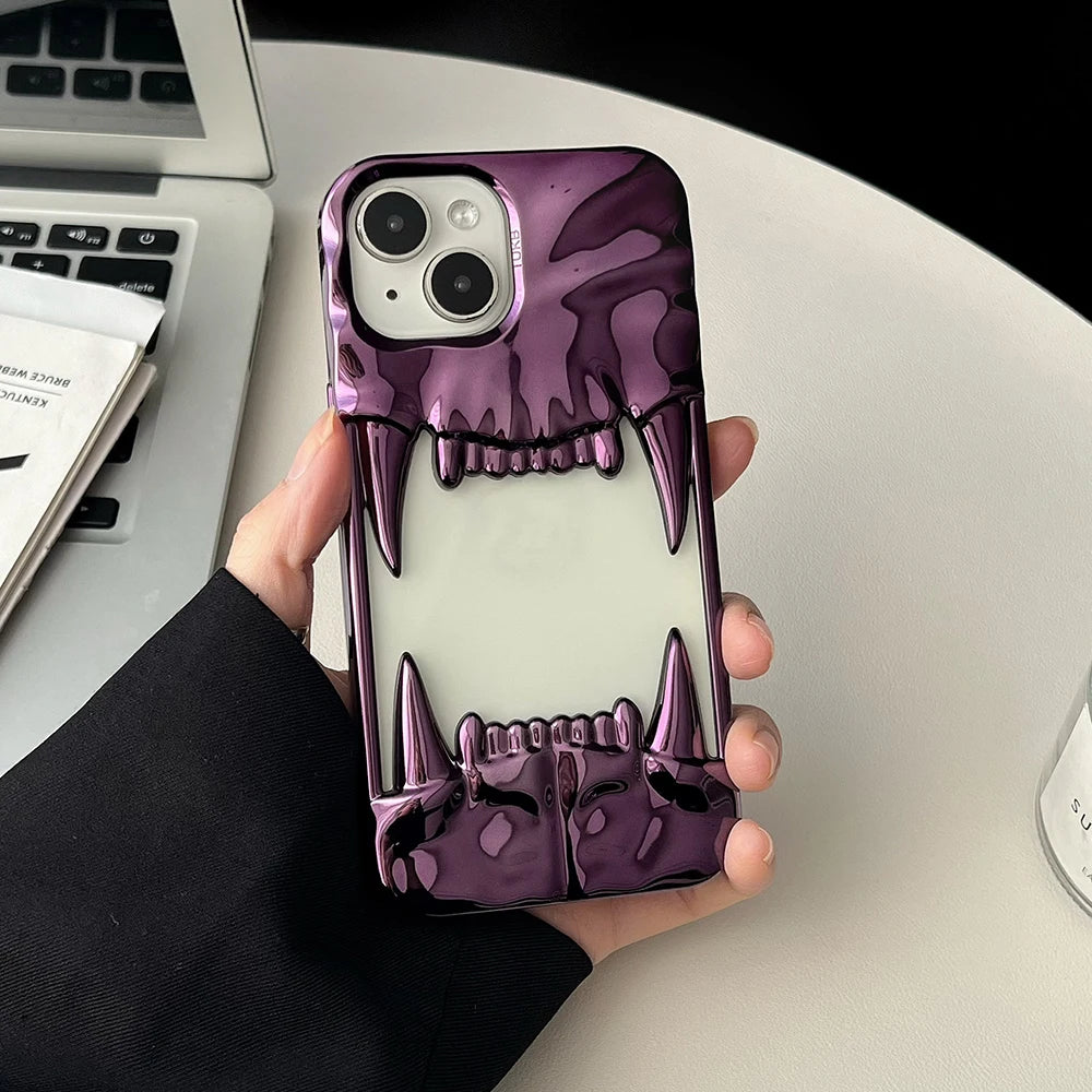 Cyber Fangs Phone Case - Redwood Main