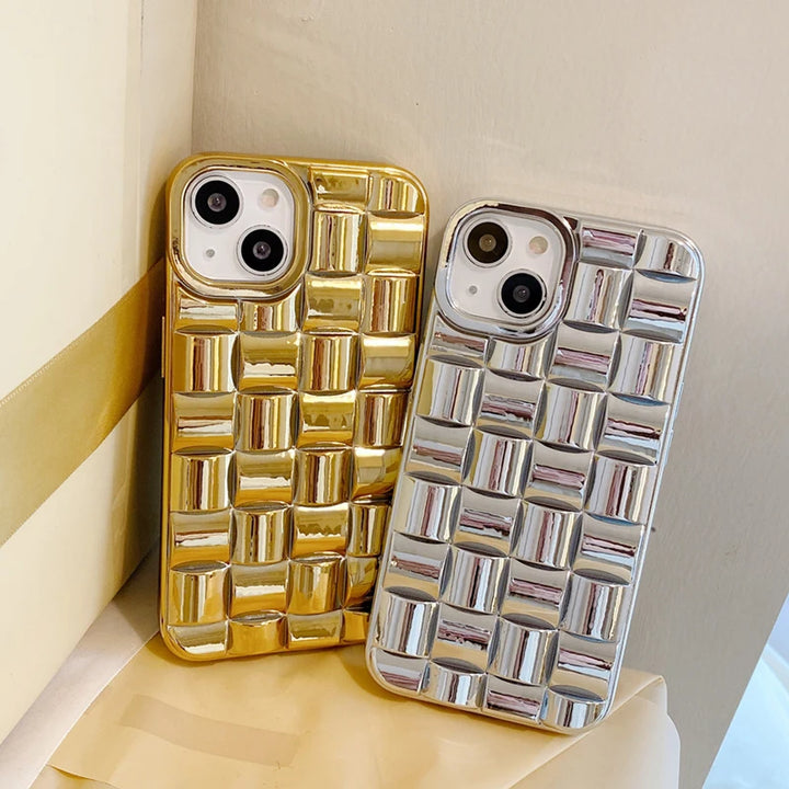 3D Cube Shield Phone Case - Redwood Main