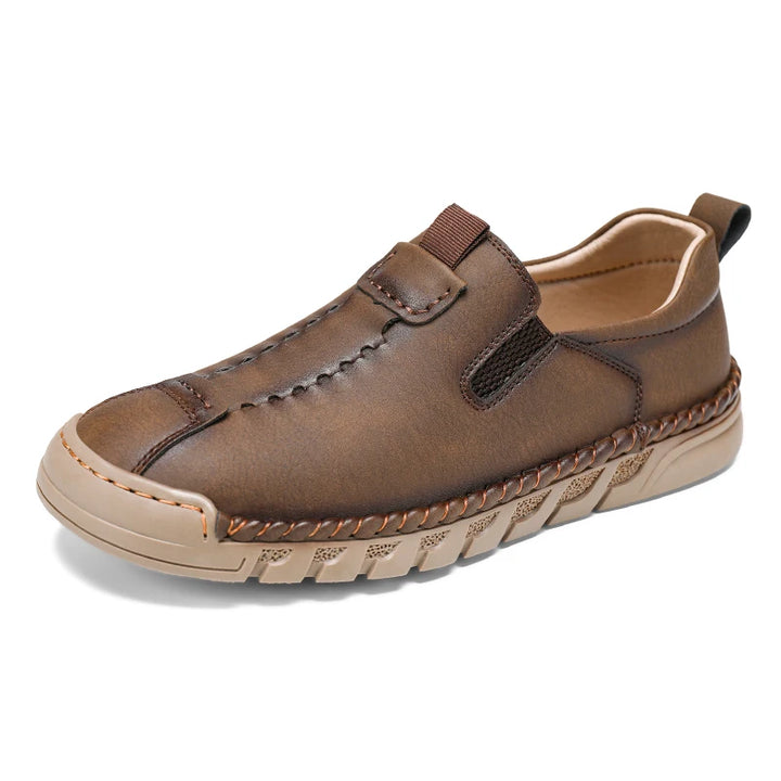 Bennett Genuine Leather Loafers - Redwood Main
