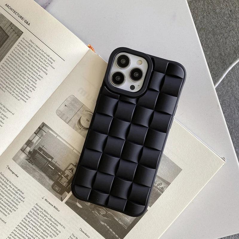 3D Cube Shield Phone Case - Redwood Main