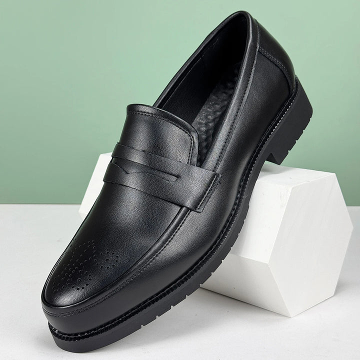 Velluto Leather Loafers - Redwood Main