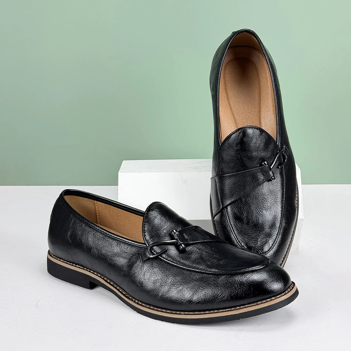Pelle D'Oro Leather Loafers - Redwood Main