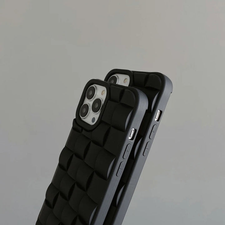 3D Cube Shield Phone Case - Redwood Main
