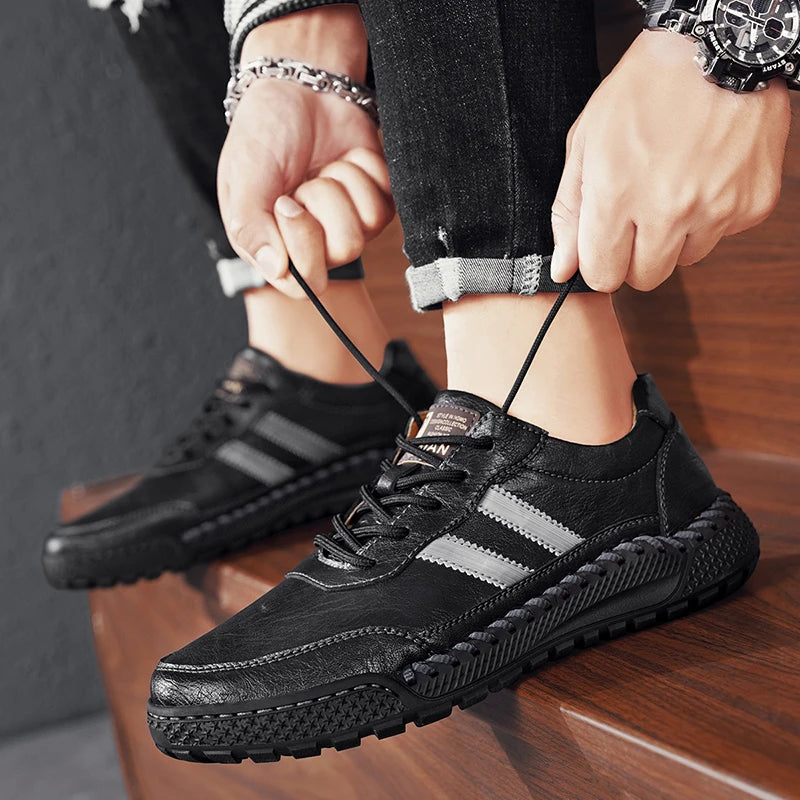 Verano Leather Shoes - Redwood Main