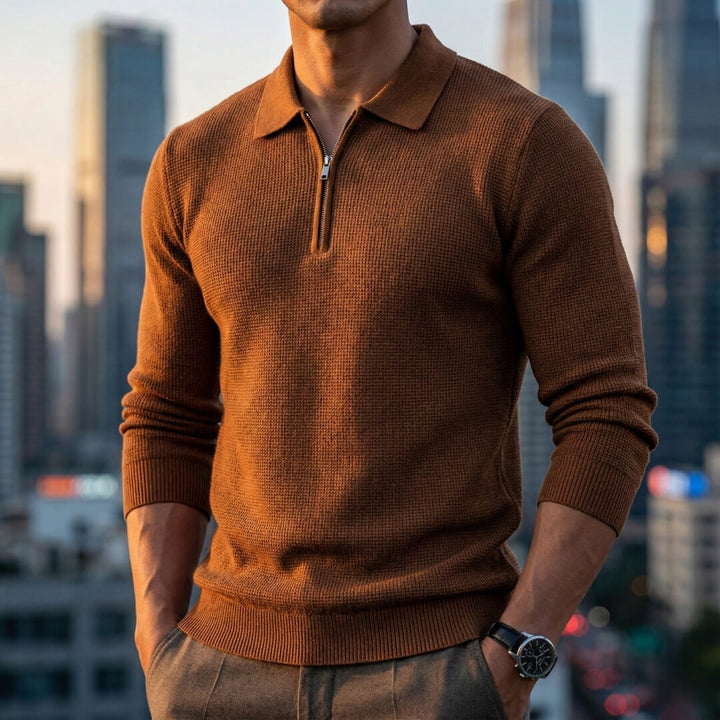 Marcus Quarter Zip Sweater