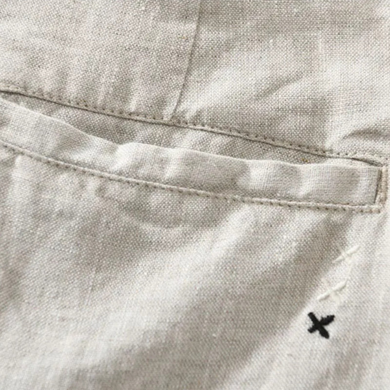 Coastline Linen Shorts - Redwood Main
