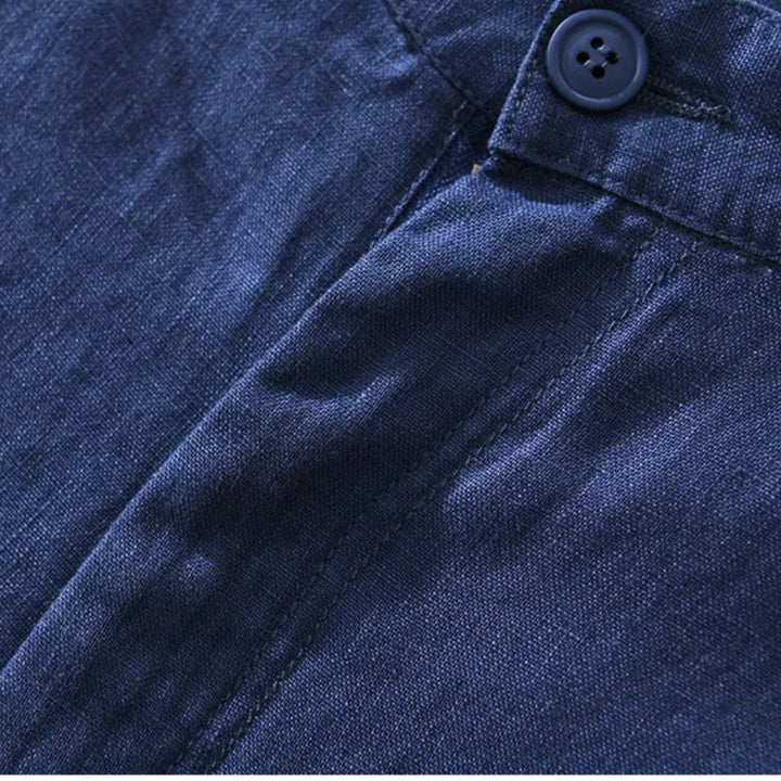 Coastline Linen Shorts - Redwood Main