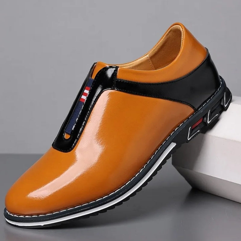 Nerone Leather Slip-Ons
