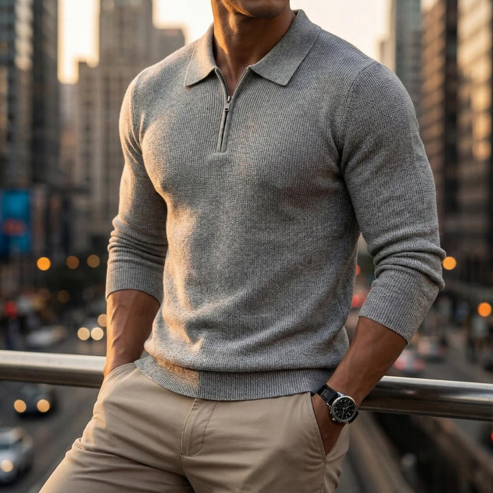 Marcus Quarter Zip Sweater