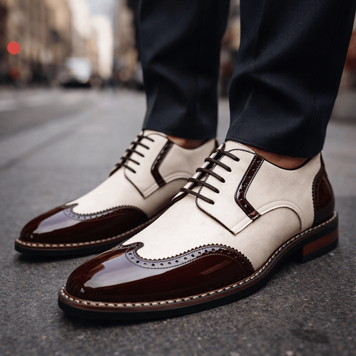 Elvaris Brogue Leather Shoes