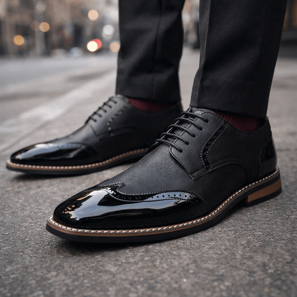 Elvaris Brogue Leather Shoes
