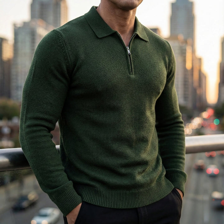 Marcus Quarter Zip Sweater