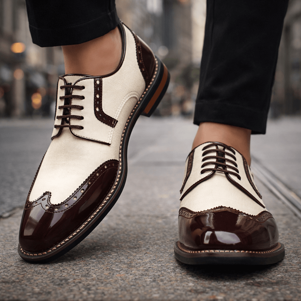 Elvaris Brogue Leather Shoes