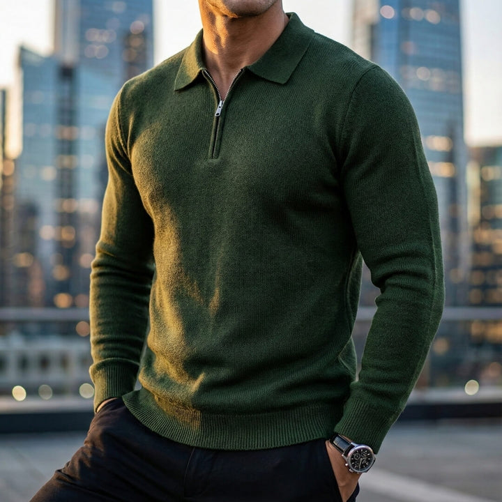 Marcus Quarter Zip Sweater